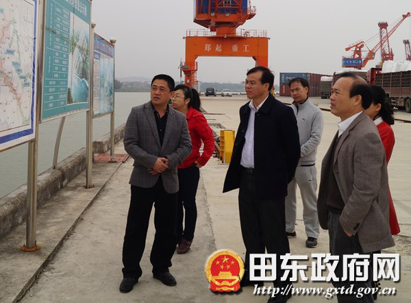 黄品优率区发改委县域经济发展调研组到田东调研