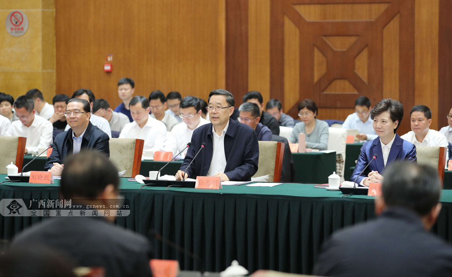 鹿心社陈武率广西党政代表团赴贵州学习考察
