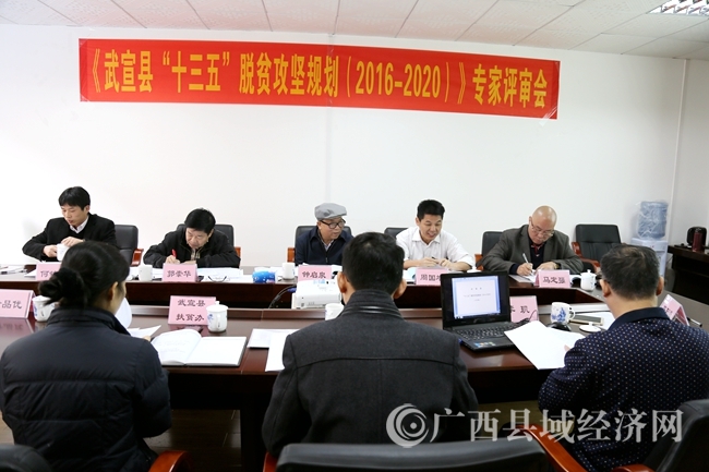 县促会组织召开武宣县“十三五”脱贫攻坚规划过专家评审会