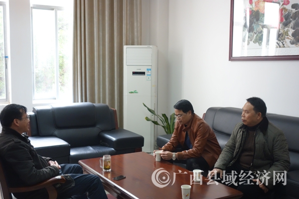 自治区发改委地区处处长温秀坤到县促会检查指导工作