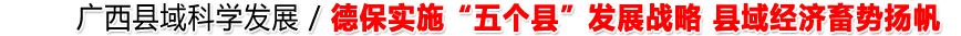 德保县实施“五个县”发展战略 县域经济畜势扬帆