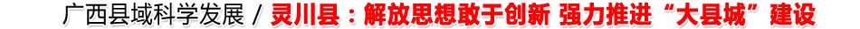 灵川县：解放思想敢于创新  强力推进“大县城”建设